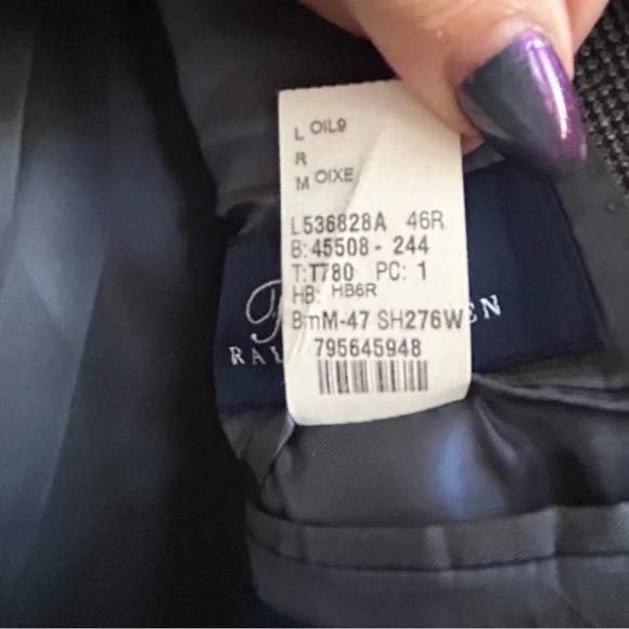 Ralph Lauren Grey Tweed Blazer Sport Coat Jacket